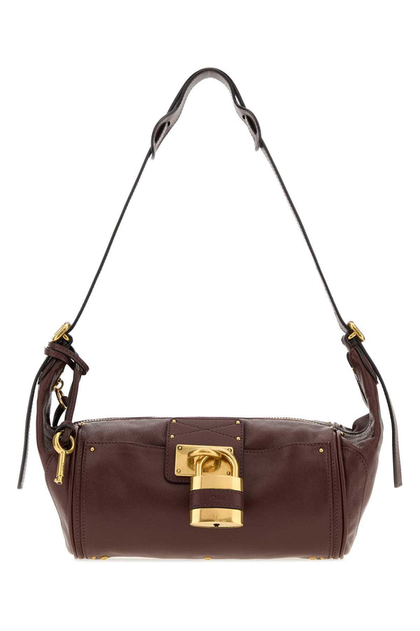 Burgundy Leather Paddington Shoulder Bag Craftybrown Borse A Tracolla