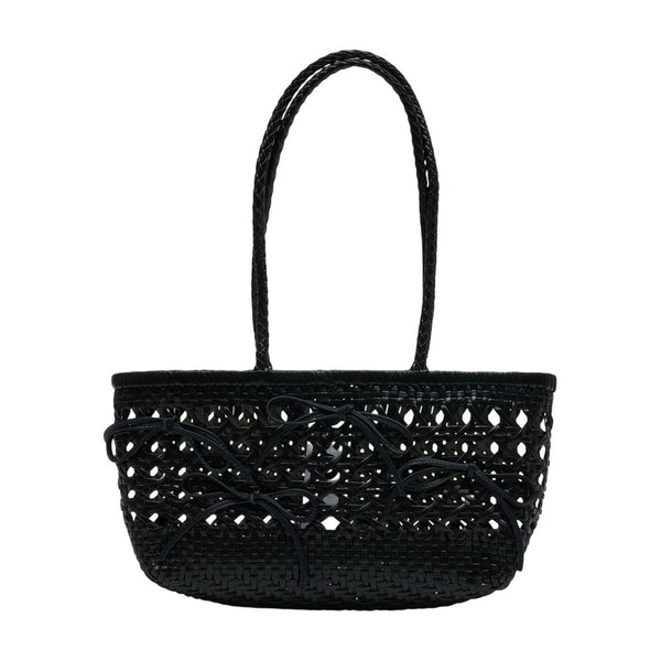 Osoi Raffia tote bag in black
