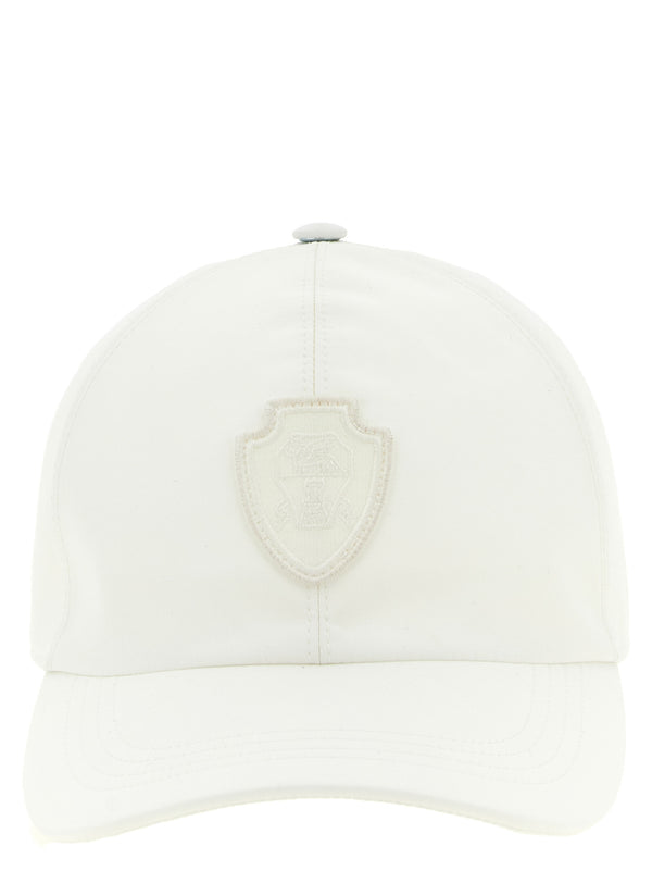 Brunello Cucinelli BR329943BM 93% Polyester baseball cap in white
