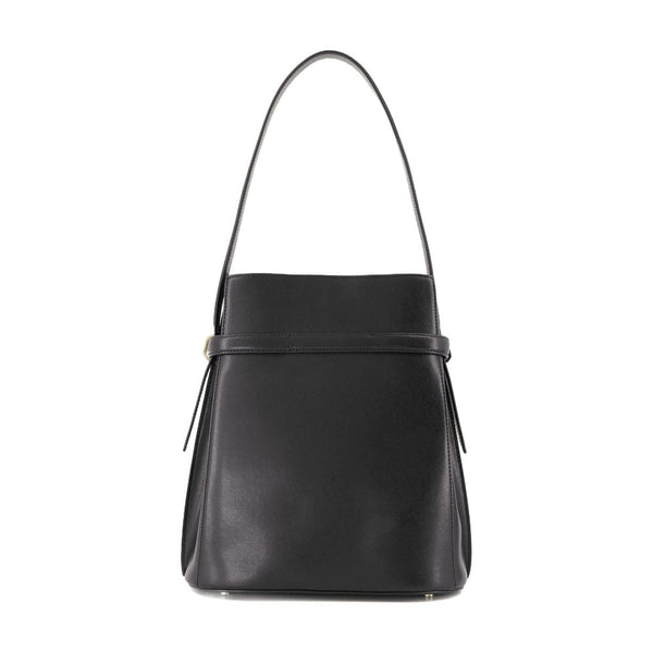 Toteme Cowhide bucket bag in black