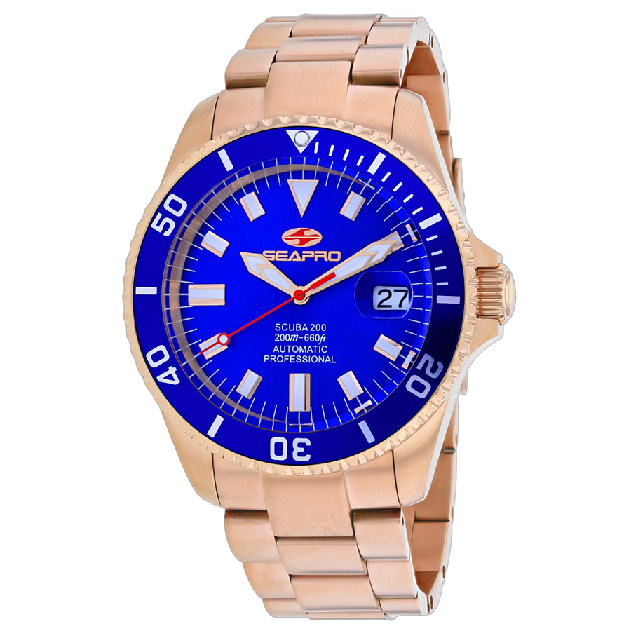Seapro Stainless steel case watch in rose gold
