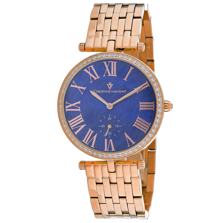 Christian Van Sant Stainless steel case watch in blue