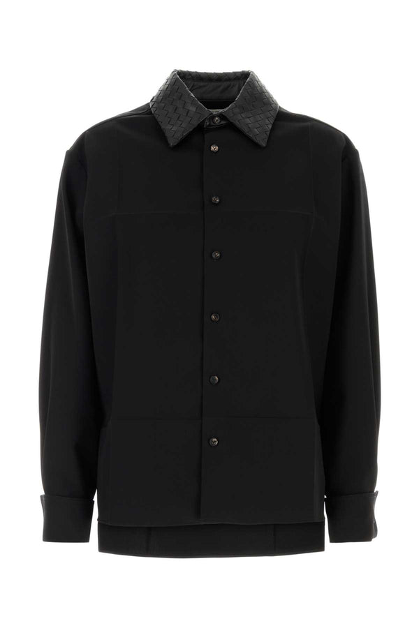 Black Wool Shirt Exterior: Camicie