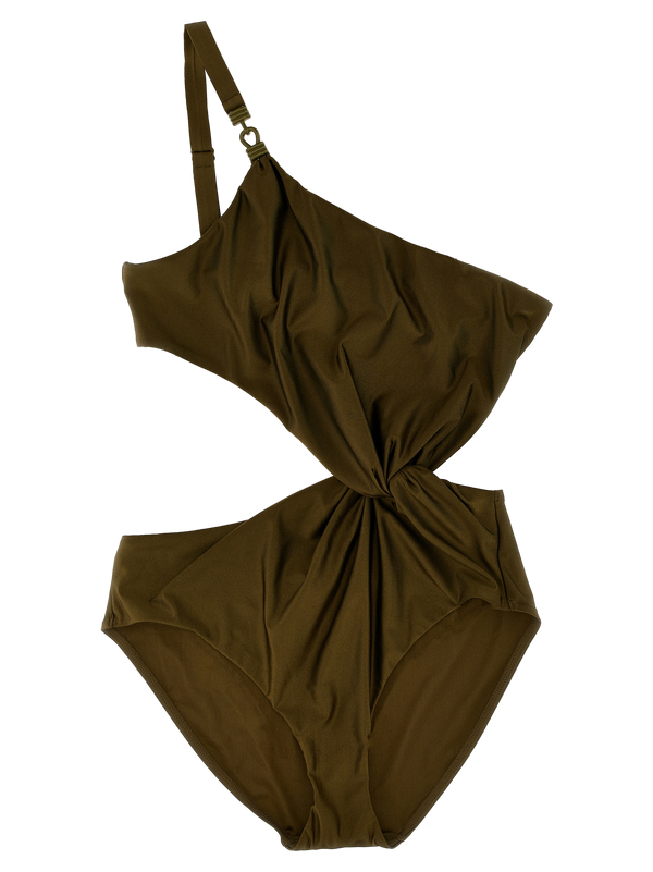 Zimmermann 80% polyamide one-piece swimsuit in green