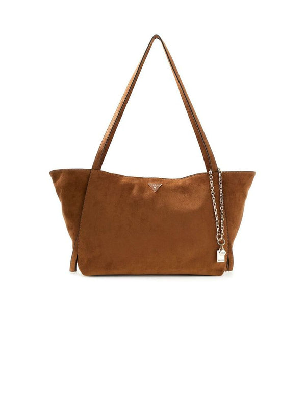 Guess 100% Polyester tote bag in brown