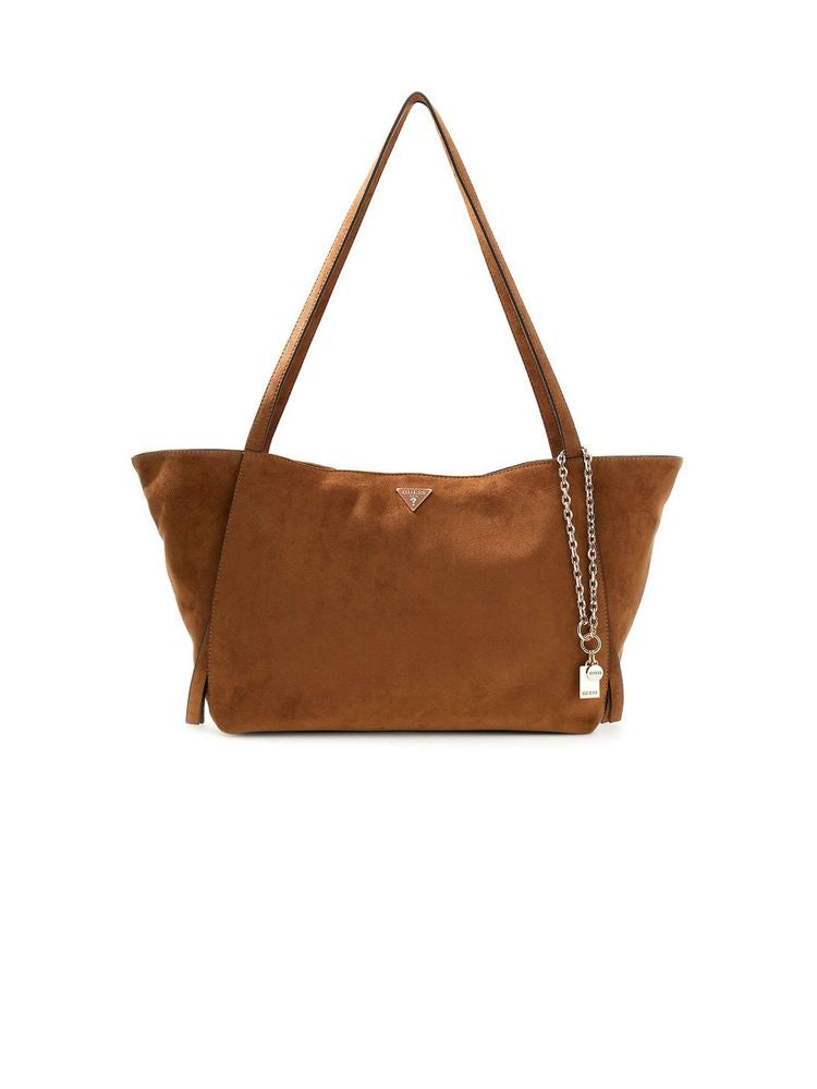 Guess 100% Polyester tote bag in brown