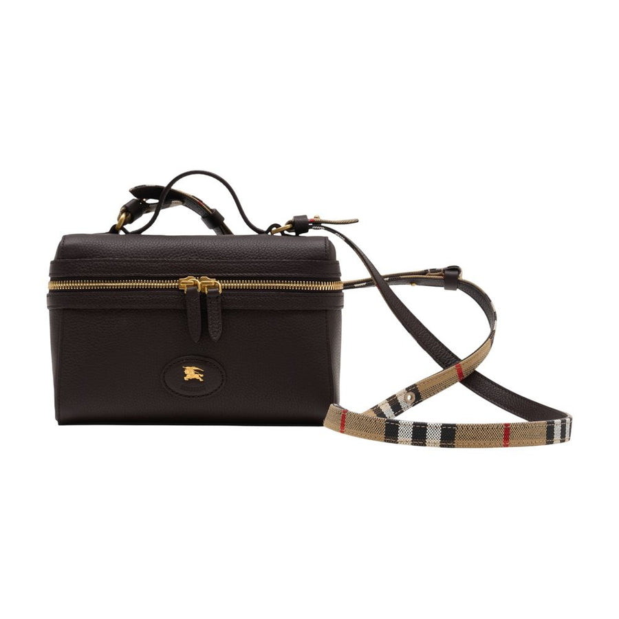 Burberry Calfskin top handle bag in brown