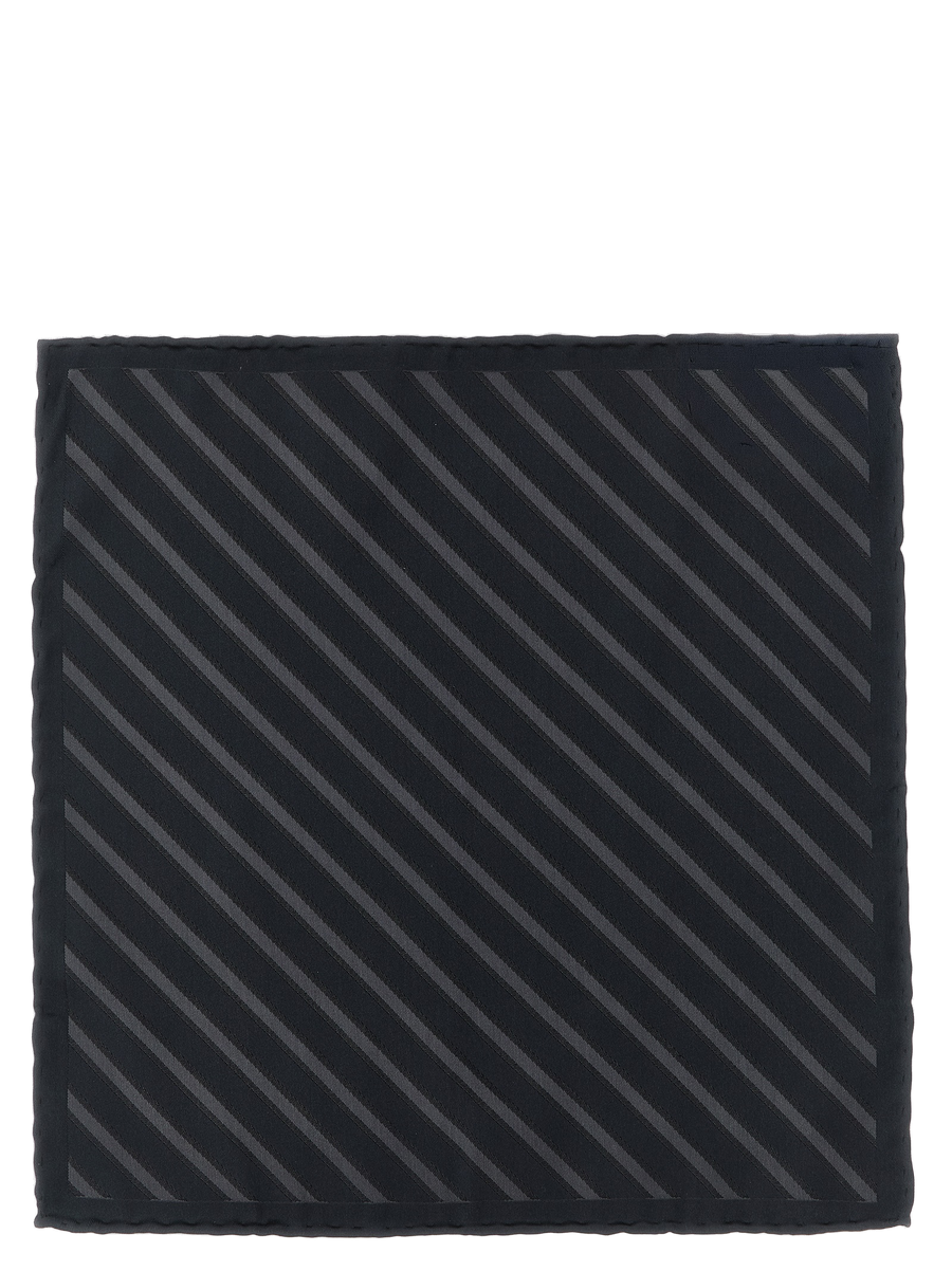 Gray Silk Pocket Square Accessory