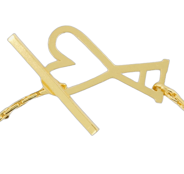 AMI Paris metal bracelet in gold