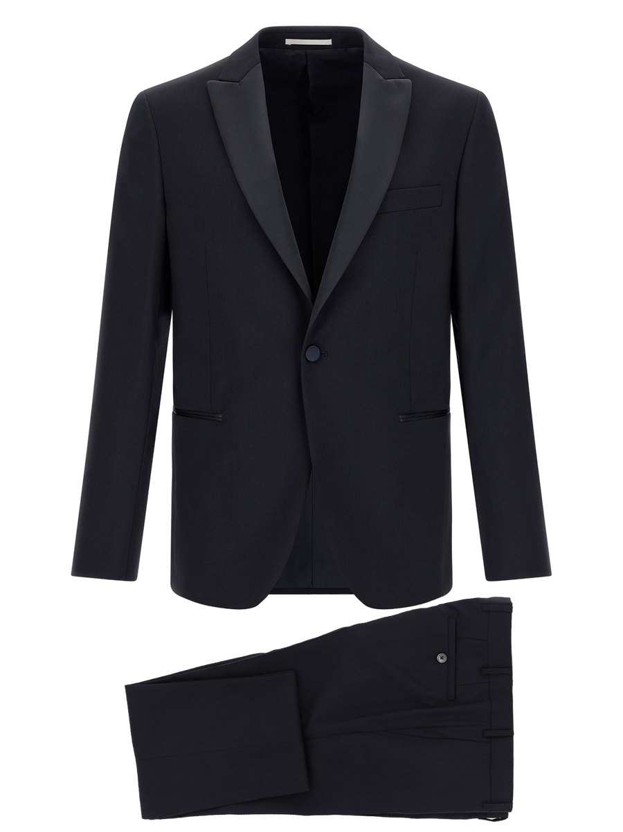 Pal Zileri 100% wool pant suit in black