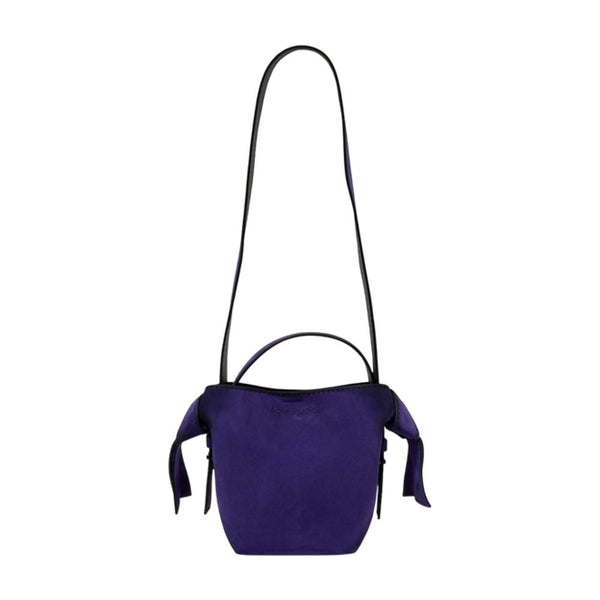 Acne Studios calfskin shoulder bag in purple