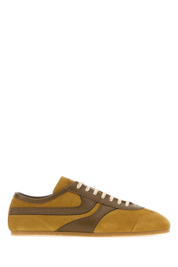 Mustard Suede Sneakers Ocra