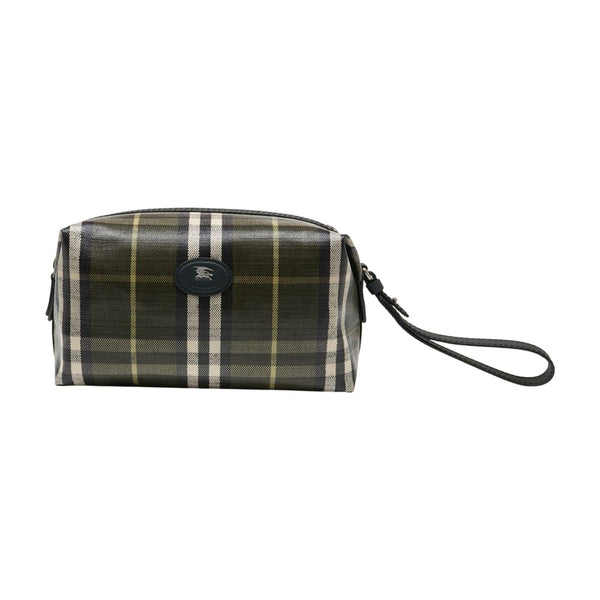 Burberry cotton travel wallet in green