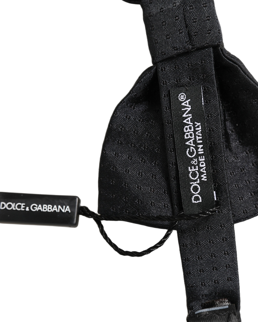 Dolce & Gabbana 100% Silk bow tie in black