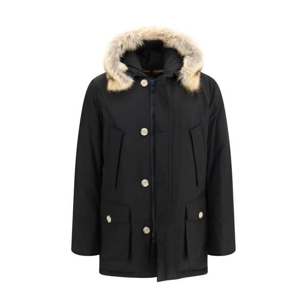 Black Polyamide Coat Clothing