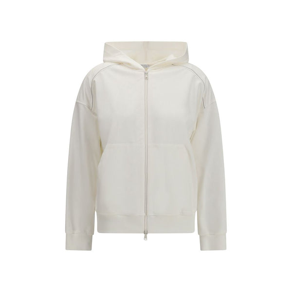 White Cotton Sweatshirt Clothing