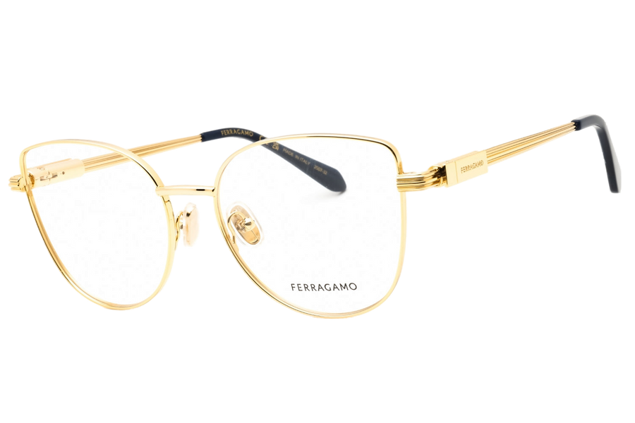Ferragamo SF2240 Metal frame eyeglasses in gold