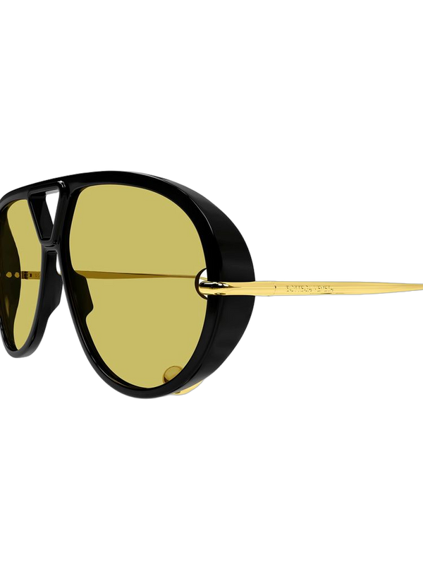 Bottega Veneta BV1273S Recycled Acetate frame; Bio Nylon lenses; Metal temples sunglasses in black