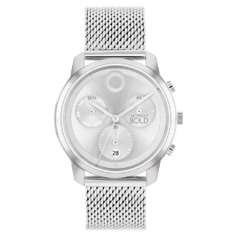 Movado Stainless steel case watch in silver