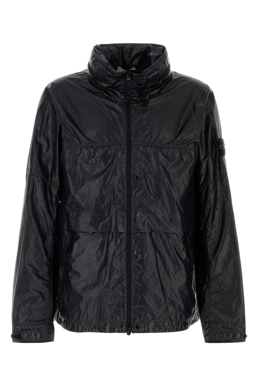 Black Nylon Jacket Exterior: Giubbini