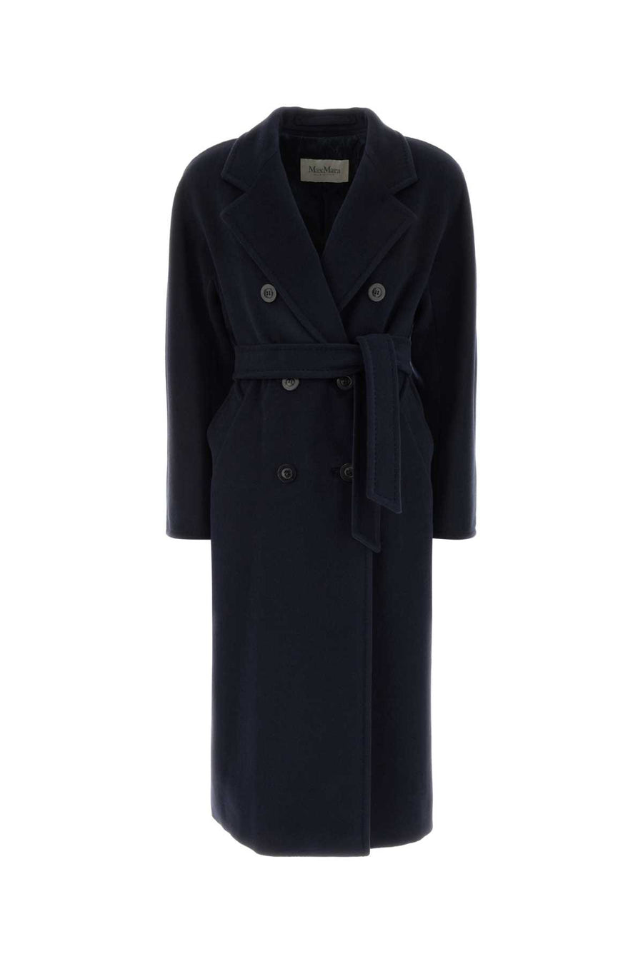 Navy Blue Wool Blend Madame Coat Blu Marino Cappotti