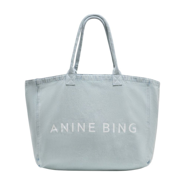 Anine Bing Cotton tote bag in blue