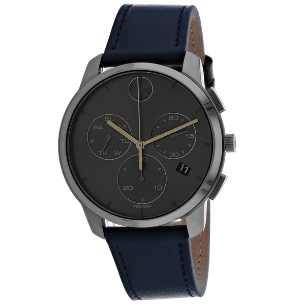 Movado Stainless steel case watch in gray
