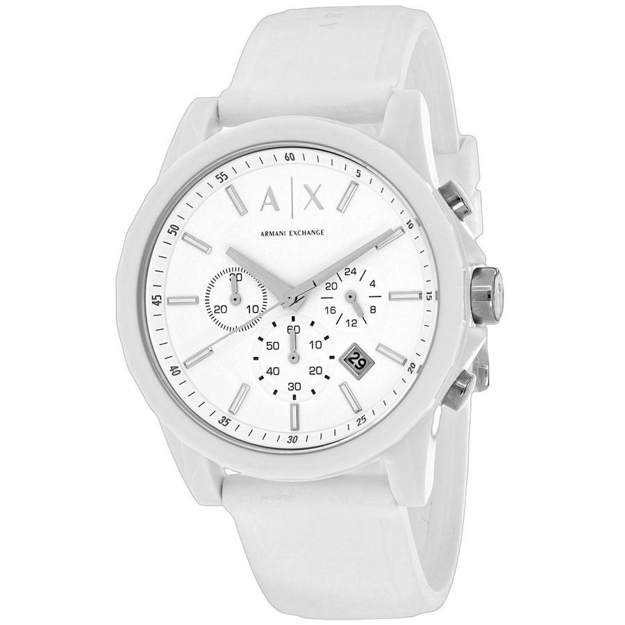 Armani Exchange watch in white