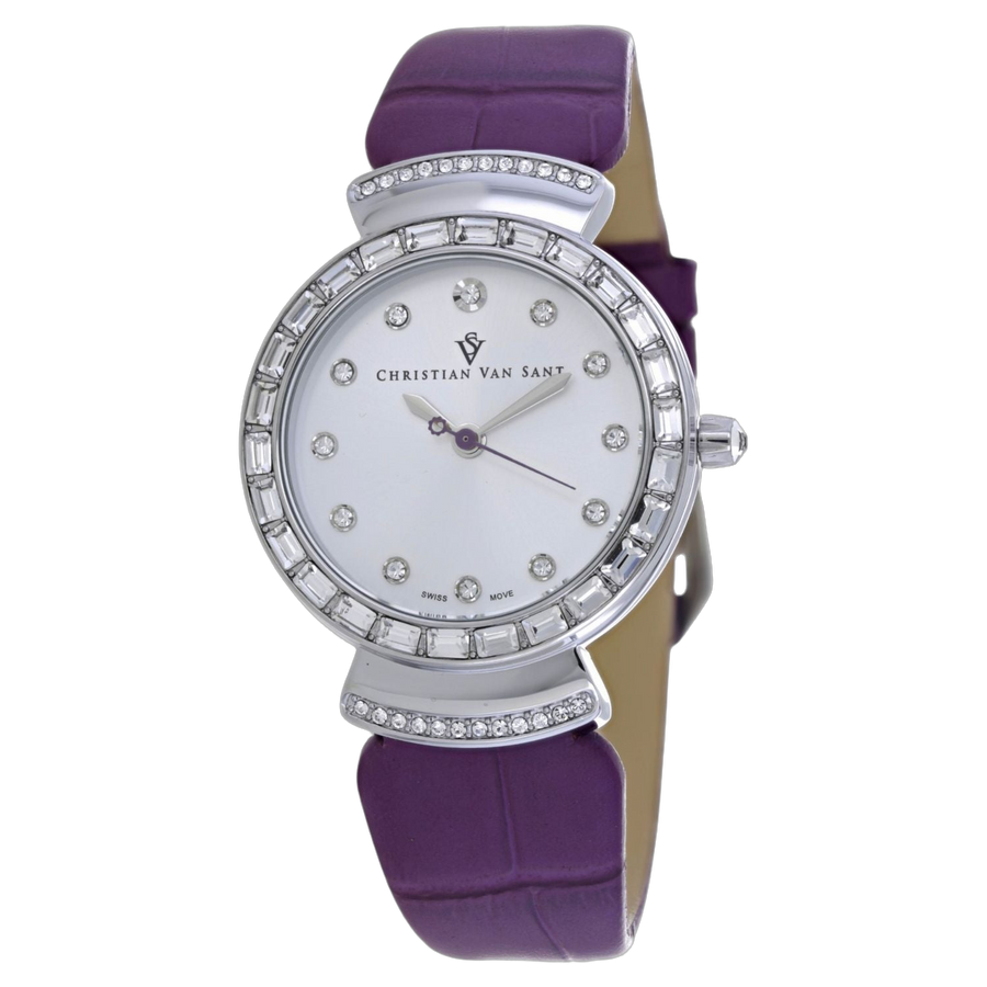 Christian Van Sant Stainless steel case watch in silver