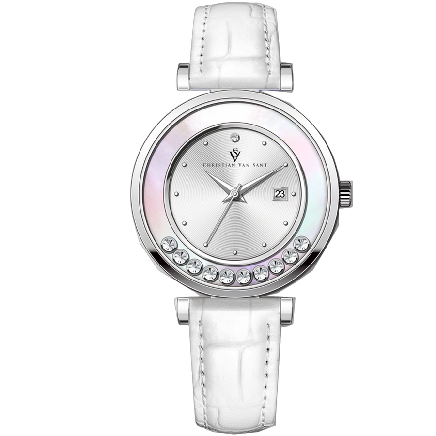 Christian Van Sant Stainless steel case watch in silver