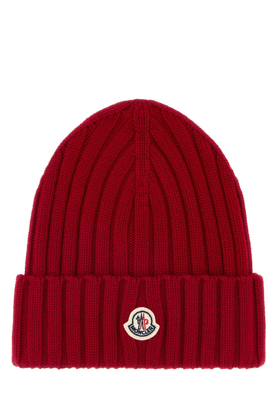 Red Wool Beanie Hat 456 Exterior: Virgin Cuffie