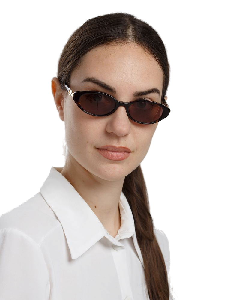 Hickmann HI9301 Acetate sunglasses in brown