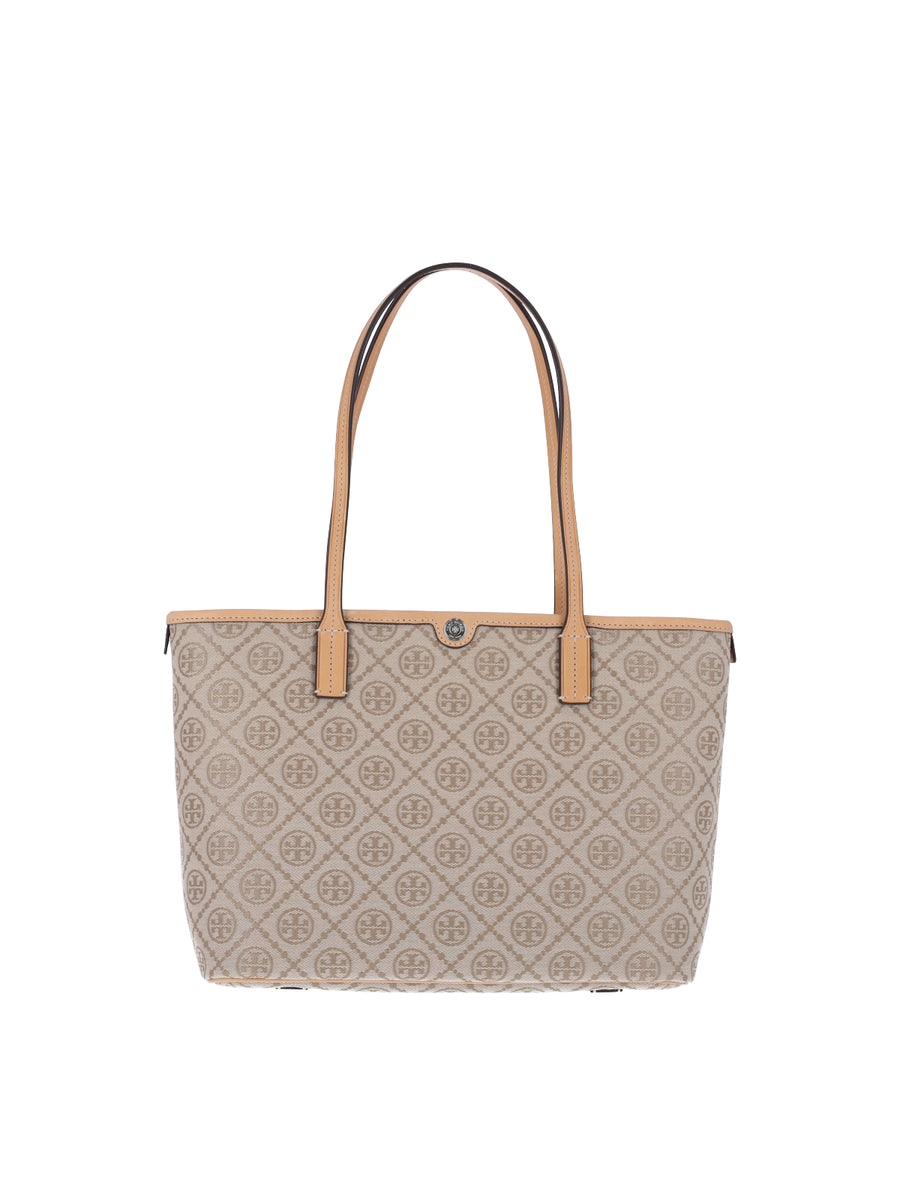 Tory Burch 56% Cotton tote bag in white