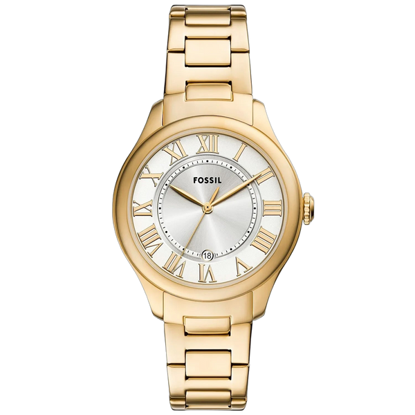 Fossil watch in gold