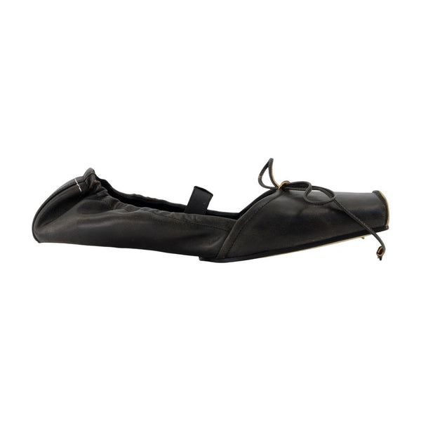 MM6 Maison Margiela Calfskin ballet flat in brown