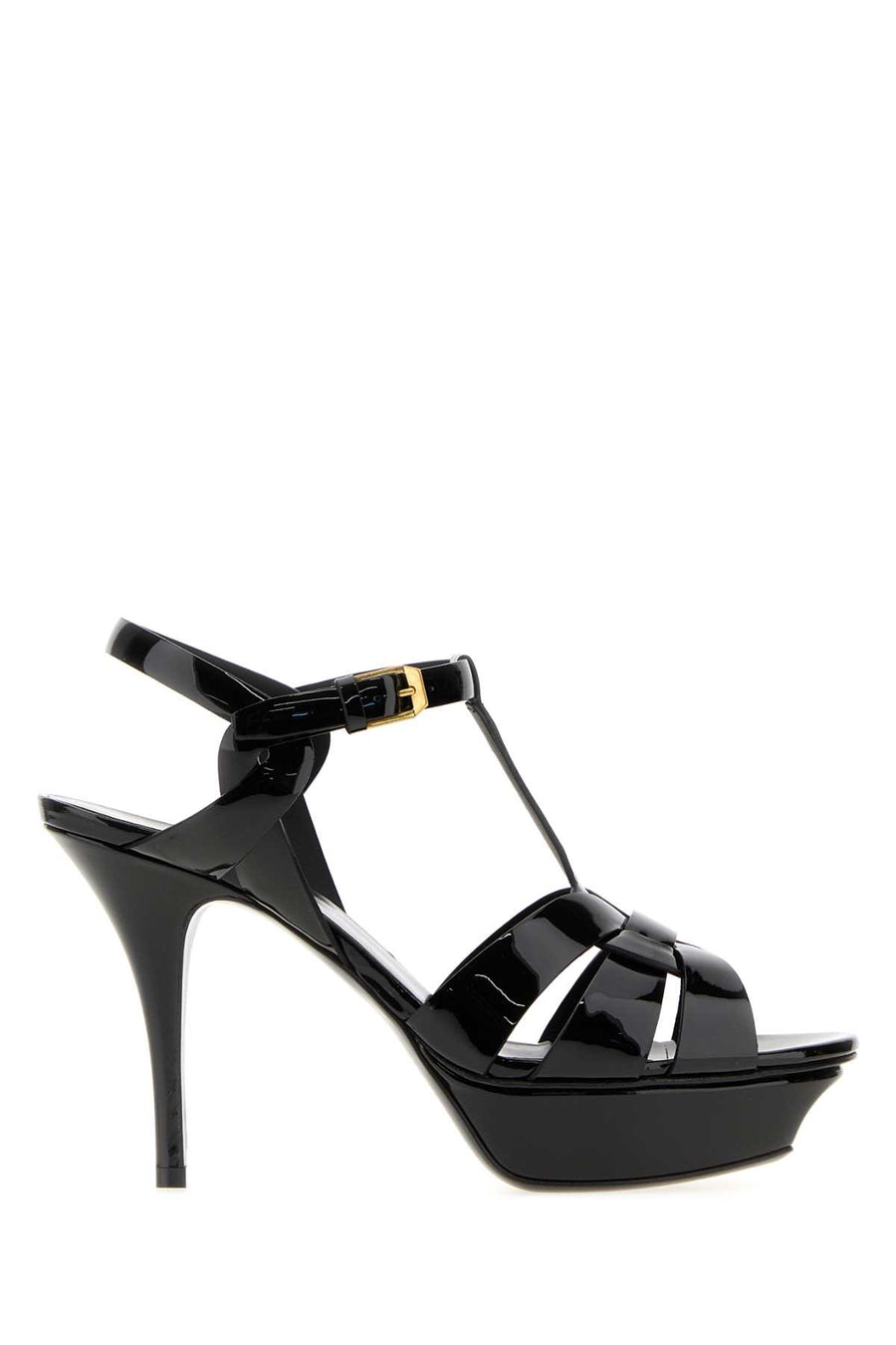 Black Leather Tribute Sandals 1000 Scarpe Con Tacco