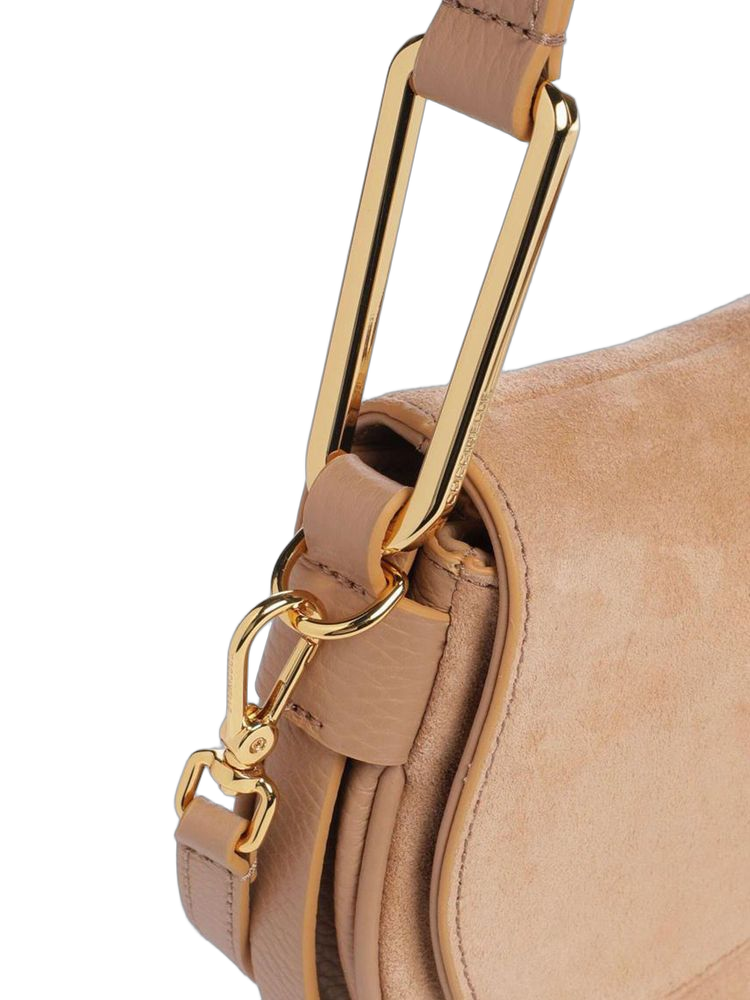 Coccinelle 100% Cowhide shoulder bag in beige