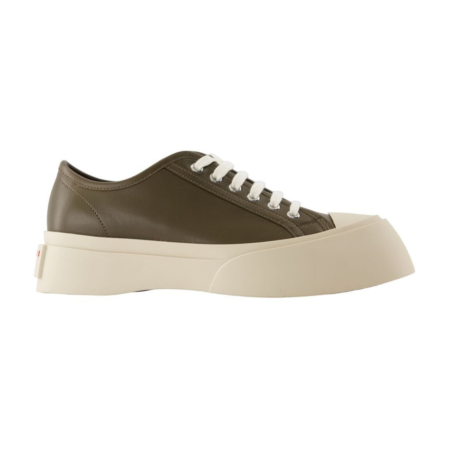 Marni calfskin sneaker in green