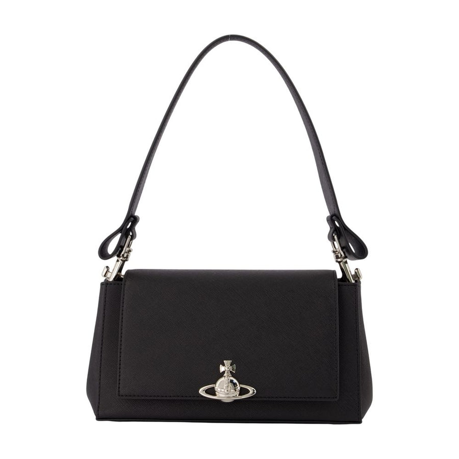 Vivienne Westwood Calfskin shoulder bag in black