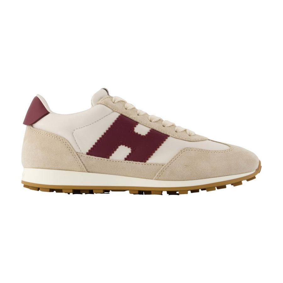 Hogan Goatskin sneaker in beige