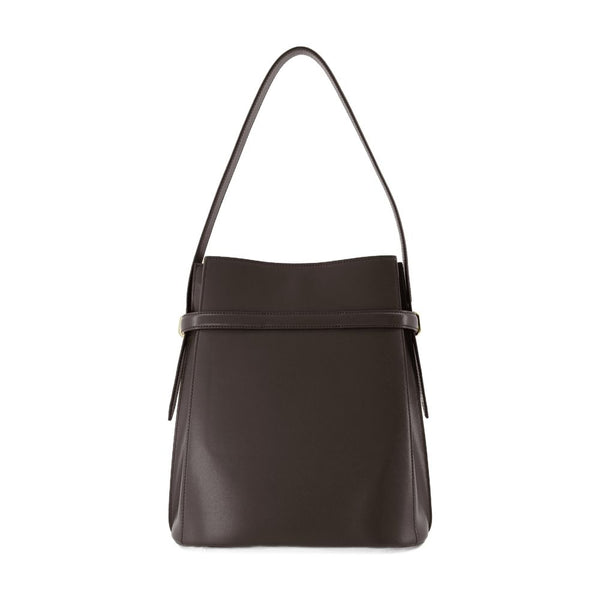 Toteme cowhide bucket bag in black