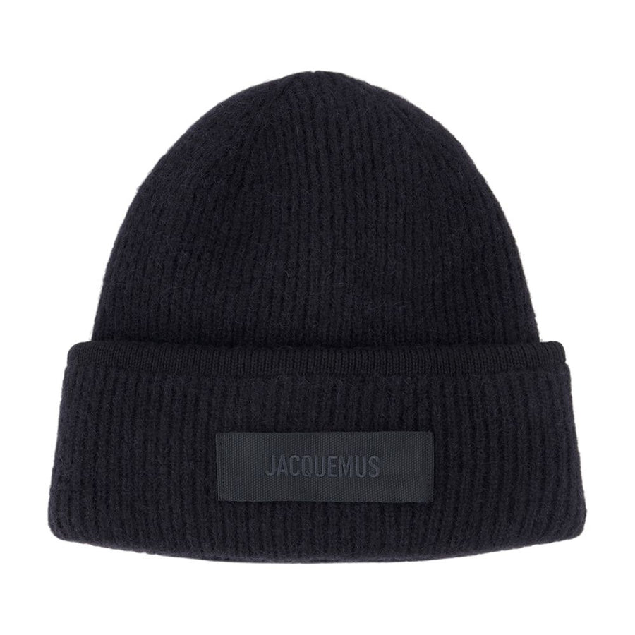 Jacquemus ACU00666AK00227-990 Wool beanie in black