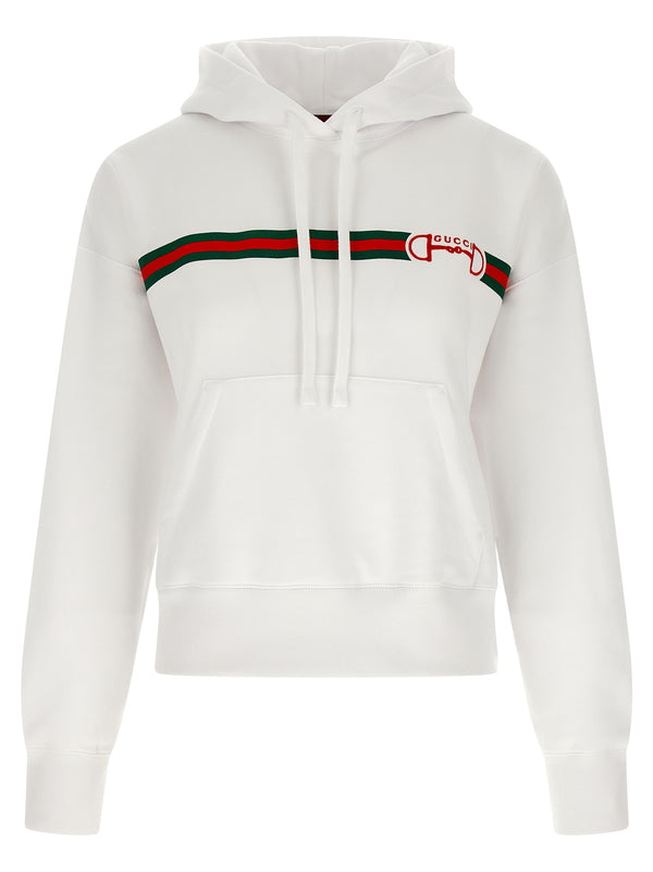 Gucci 100% Cotton hoodie in white