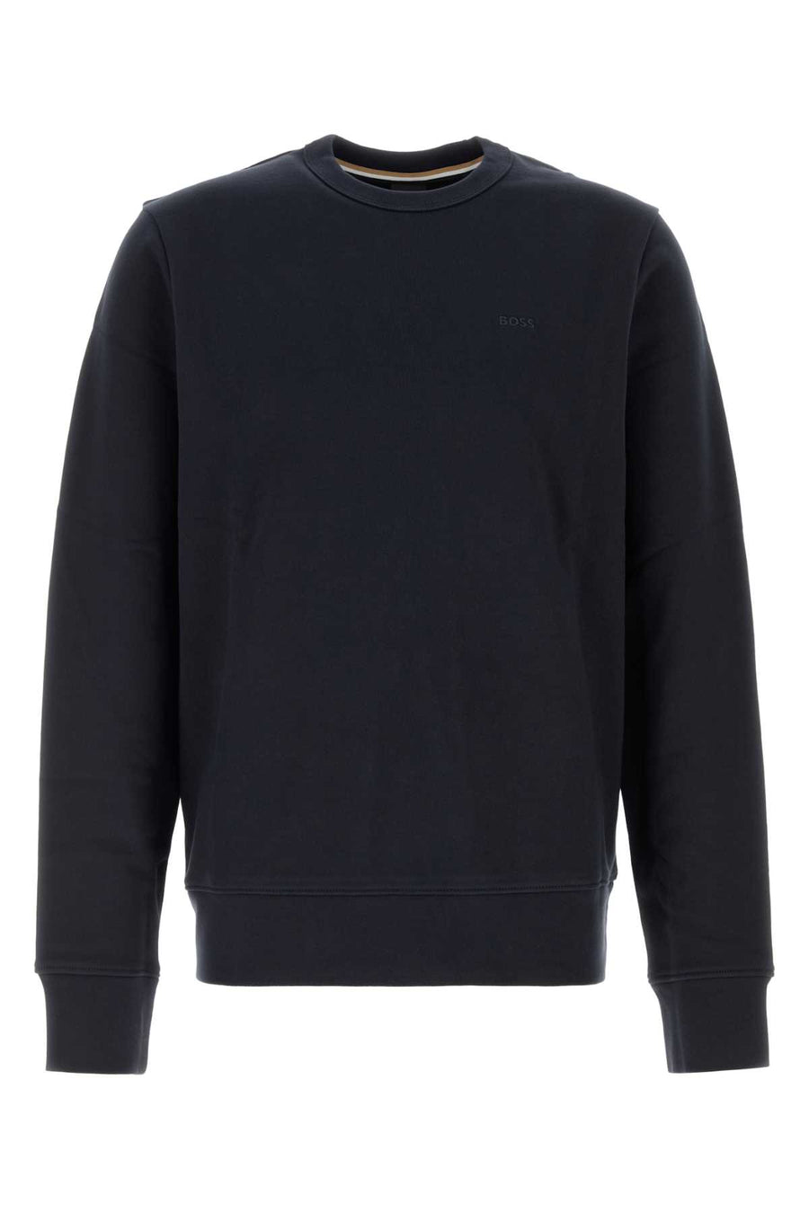 Midnight Blue Cotton Sweatshirt Darkblue Exterior: Maglieria