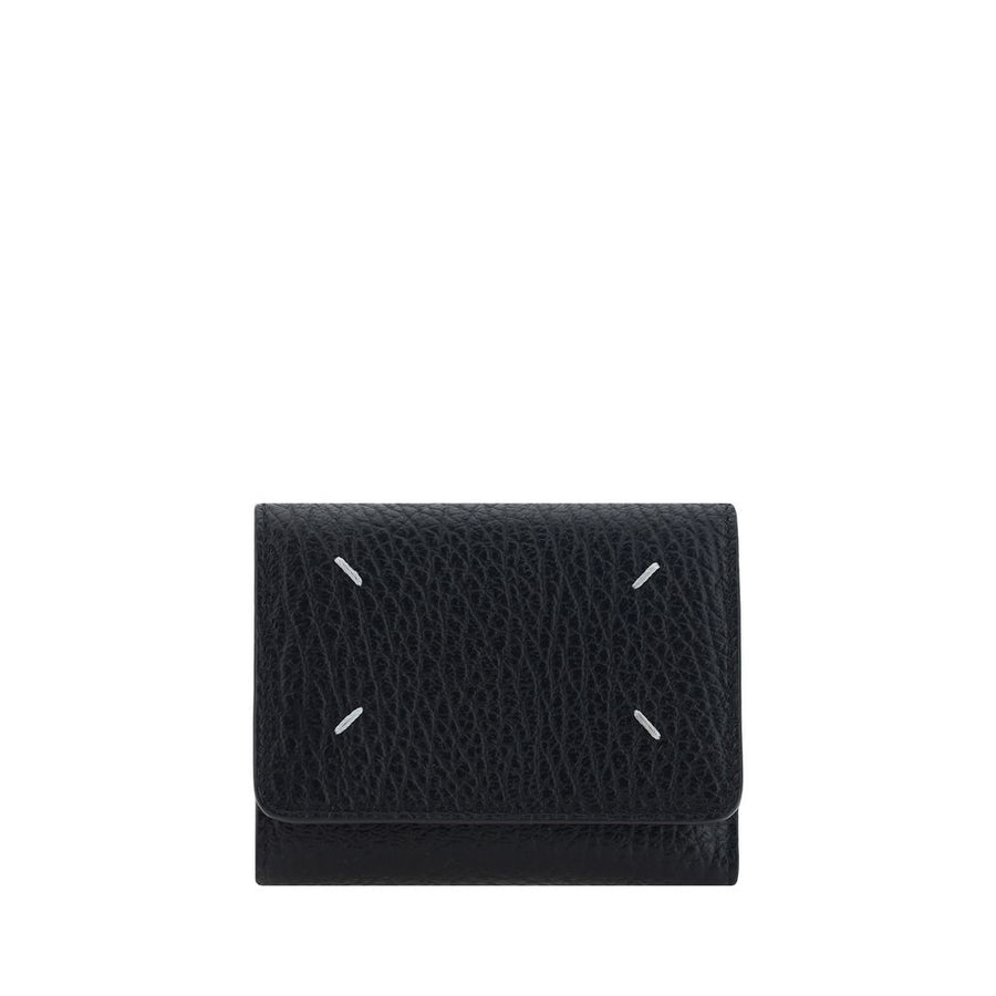 Maison Margiela 100% Calf Leather Bos Taurus wallet in black