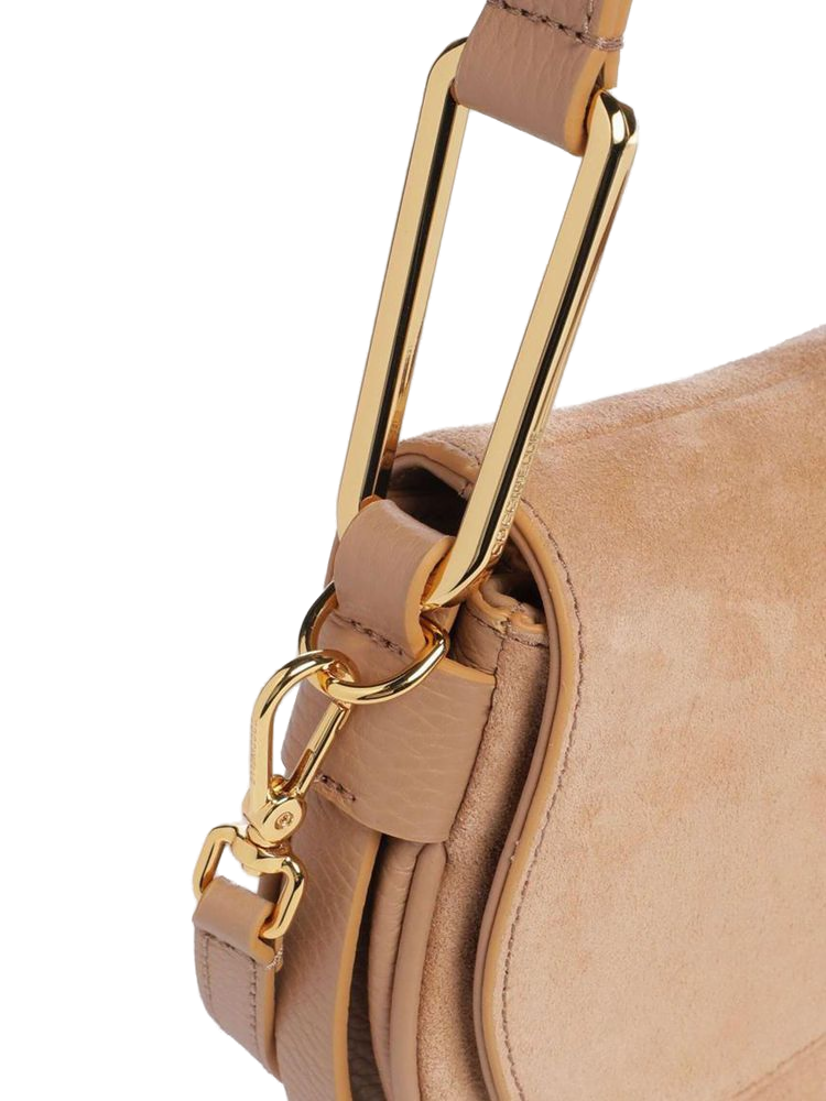 Coccinelle 100% Cowhide shoulder bag in beige