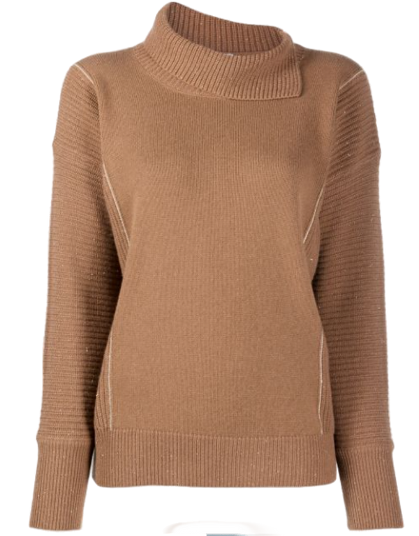 Peserico Virgin Wool 60% sweater in camel