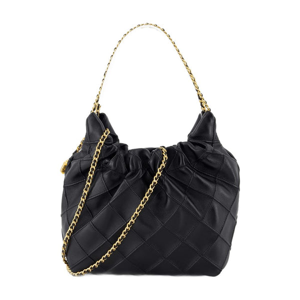 Tory Burch Lambskin shoulder bag in black