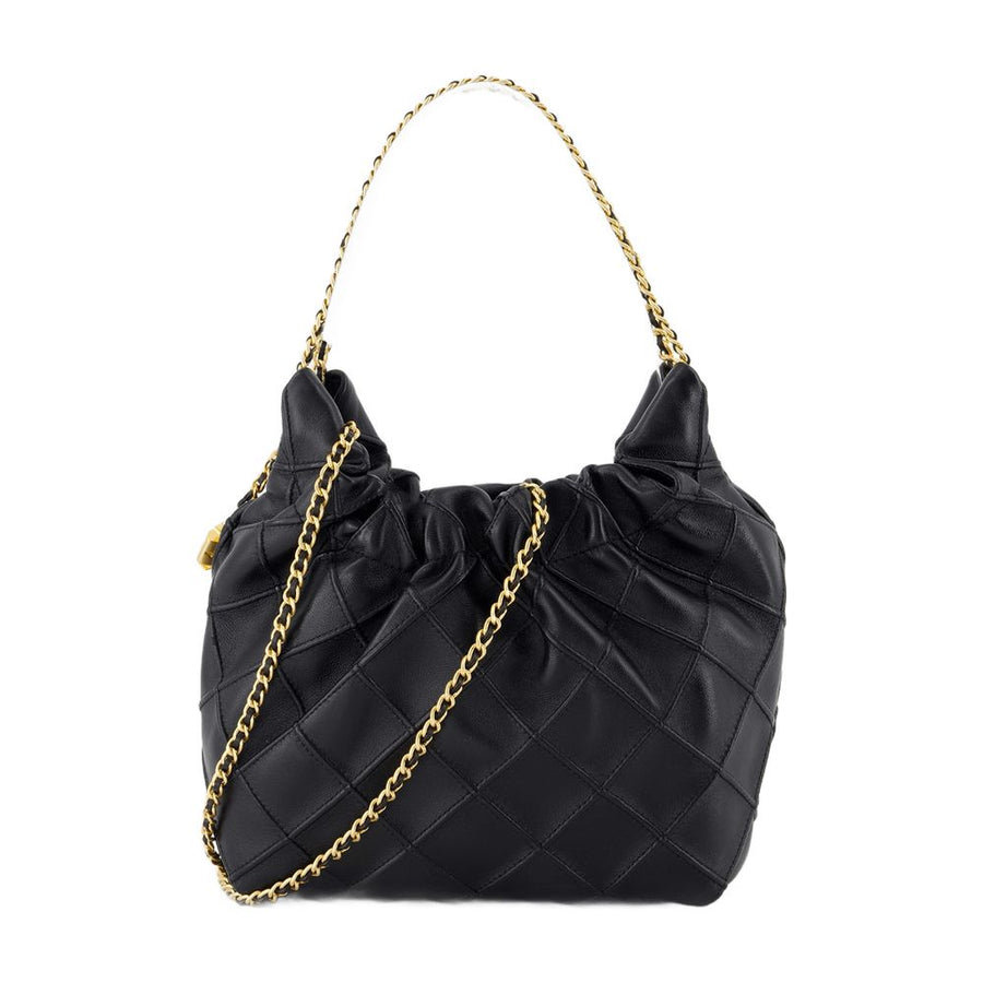 Tory Burch Lambskin shoulder bag in black