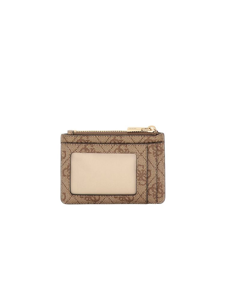 Guess 100% Polyurethane card case in beige